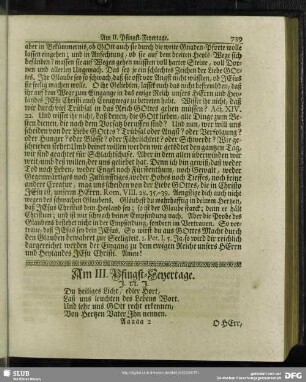 Am III. Pfingst-Feyertage