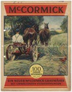 Grasmäher der Firma Mc. Cormick
