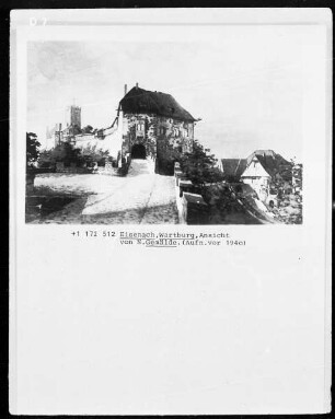 Ansicht der Wartburg von Norden