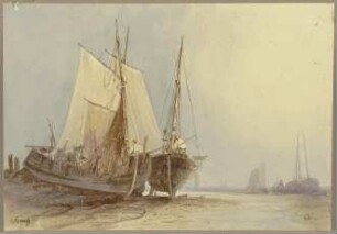 Fischerboote am Abend