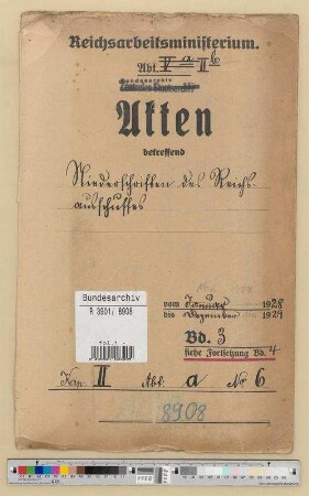 Niederschriften des Reichsausschusses: Bd. 3