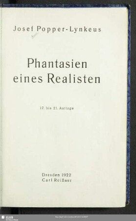 Phantasien eines Realisten