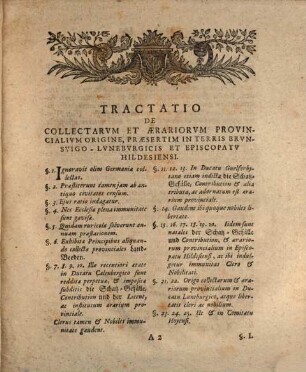 Diatribe de collectarum et aerariorum provincialium origine