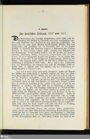 6. Kapitel: Im spanischen Feldzuge 1810 und 1811