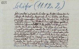 Brief an Wilhelm Schäfer