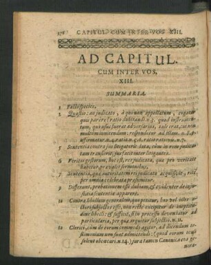 Ad Capitul. Cum Inter Vos. XIII.