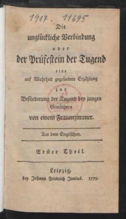 Th. 1: Die unglückliche Verbindung oder der Prüfestein der Tugend