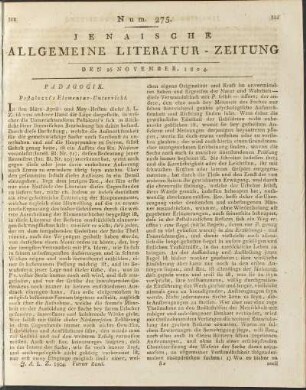 Num. 275. Den 16. November 1804