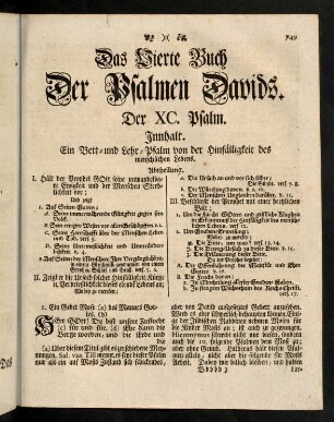 749-759, Der XC. Psalm