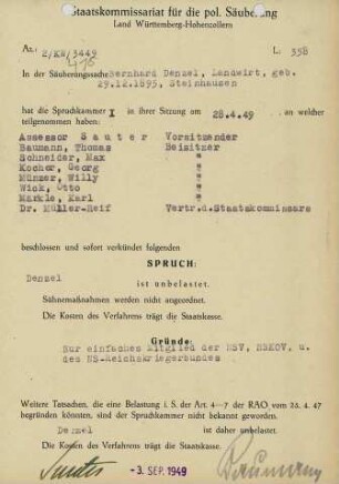 Denzel, Bernhard