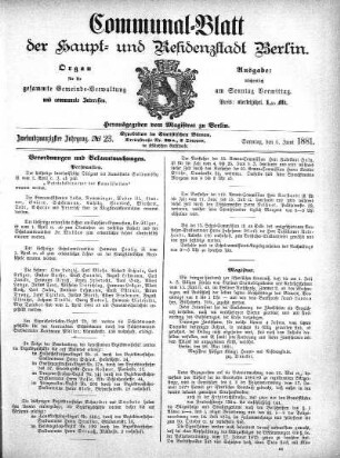 1881,23: No. 23, 5. Juni 1881