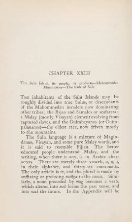 Chapter XXIII. The Sulu Island, its people, its products. - ...