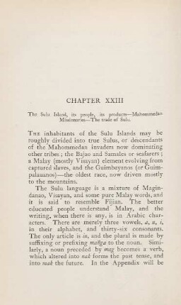 Chapter XXIII. The Sulu Island, its people, its products. - ...