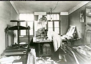 Herstellung v. Bildmosaiken bei der Junkers Luftbildzentrale in Dessau (Blumenthalstr. 11)