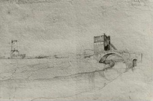 Brücke in der Campagna; Ponte Salario, nördlich von Rom