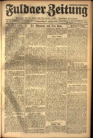 Ausgabe vom Donnerstag, den 12. Februar 1925.