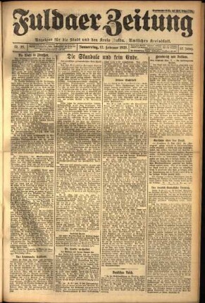 Ausgabe vom Donnerstag, den 12. Februar 1925.