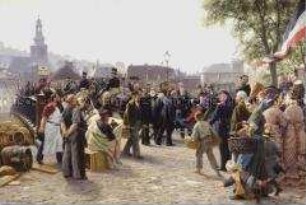 Ankunft König Wilhelms I. von Preußen in Saarbrücken am 9. August 1870