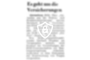 Es geht um die Versicherungen