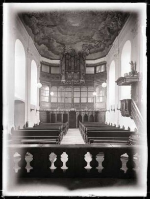 Schloßkirche innen nach Westen nach der Restaurierung