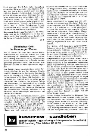 Städitsches Grün im Hamburger Westen
