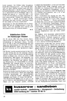 Städitsches Grün im Hamburger Westen