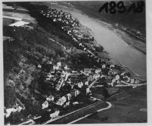 Bad Schandau. Wendischfähre und Elblandschaft. Luftbild-Schrägaufnahme
