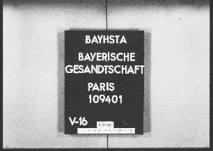 Weigl, Ludwig, Lehramtskandidat in München, Entleihung einer griechischen Handschrift aus der Nationalbibliothek in Paris