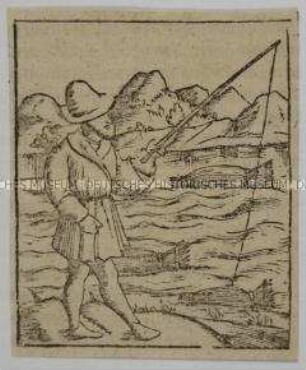 Fischfang in Norwegen - aus Münster/Cosmographia