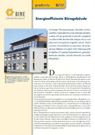 Energieeffiziente Bürogebäude.