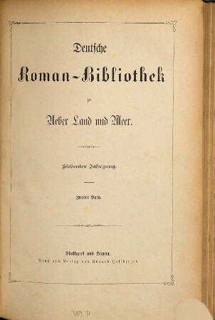 Deutsche Romanbibliothek, 7. 1879, Bd. 2