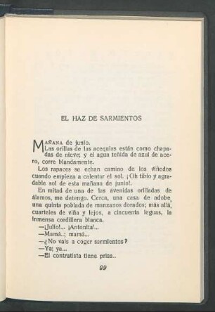 El haz de sarmientos