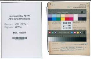 Entnazifizierung Rudolf Holl , geb. 10.12.1882 (Postassistent)