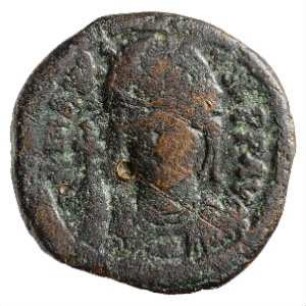 Münze, Halbfollis, 588 / 589