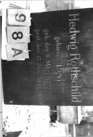 Grabstein 98 [Hahn S. 185 Grab-Nr. 819]: Grabstein 98A [Hahn S. 185 Grab-Nr. 819]