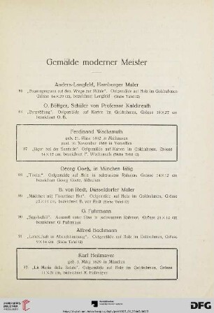 Gemälde moderner Meister (Nr. 85-195)