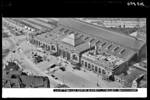 Dresden, Neustädter Bahnhof, Luftbild