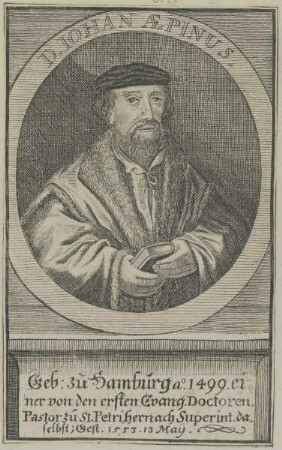 Bildnis des Iohan Aepinus