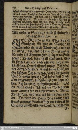 [Zweiter Sonntag nach Trinitatis]