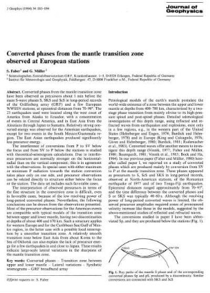 Converted phases from the mantle transition zone observed at European stations