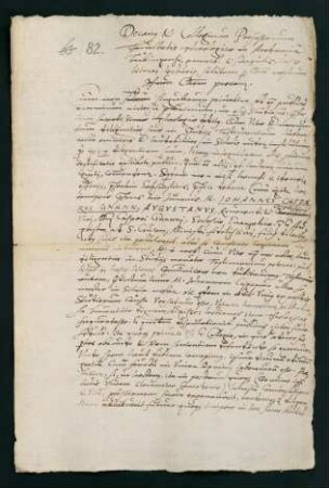 Testimonium der theol. Fakultät für Mag. Johann Kaspar Gnann aus Augsburg, Sohn des "Ministers" der Heiligkreuzkirche zu Augsburg, Kaspar Gnann .