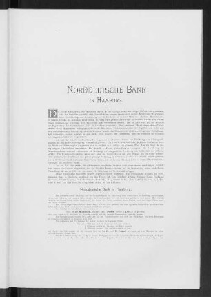Norddeutsche Bank in Hamburg.