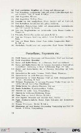 Porzellane, Fayencen etc.