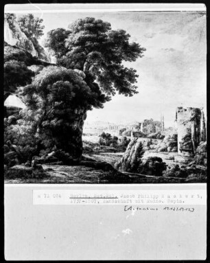 Landschaft mit Ruine
