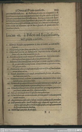 Locus 61. à Fisco ad Ecclesiam, vel piam causam