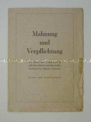 Sonderdruck mit einem Aufsatz eines Arztes zur Erhöhung der Geburtenrate