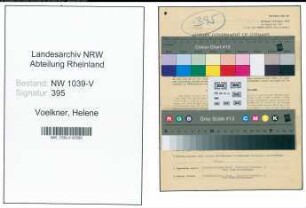 Entnazifizierung Helene Voelkner , geb. 17.11.1909 ()