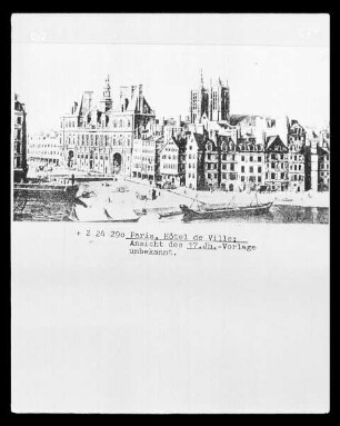 Paris, Hôtel de Ville, Ansicht