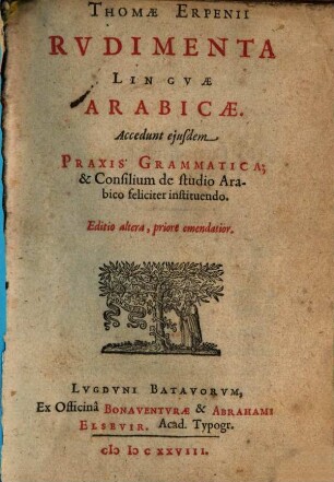 Rudimenta linguae arabicae