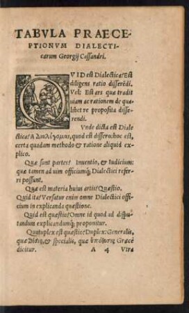 Tabulae Praeceptionum Dialecticarum Georgii Cassandri.